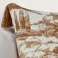 Classic Home Stonework 22" Square Throw Pillow in Clay, , large