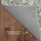 Dalyn Rug Company Soft Essentials Floral Gray 2"3" x 7"6" Indoor/Outdoor Runner, , large