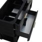 James Martin Vanities Lucian 72" Double Vanity in Carbon Oak with 3 cm Victorian Silver Quartz Top, , large