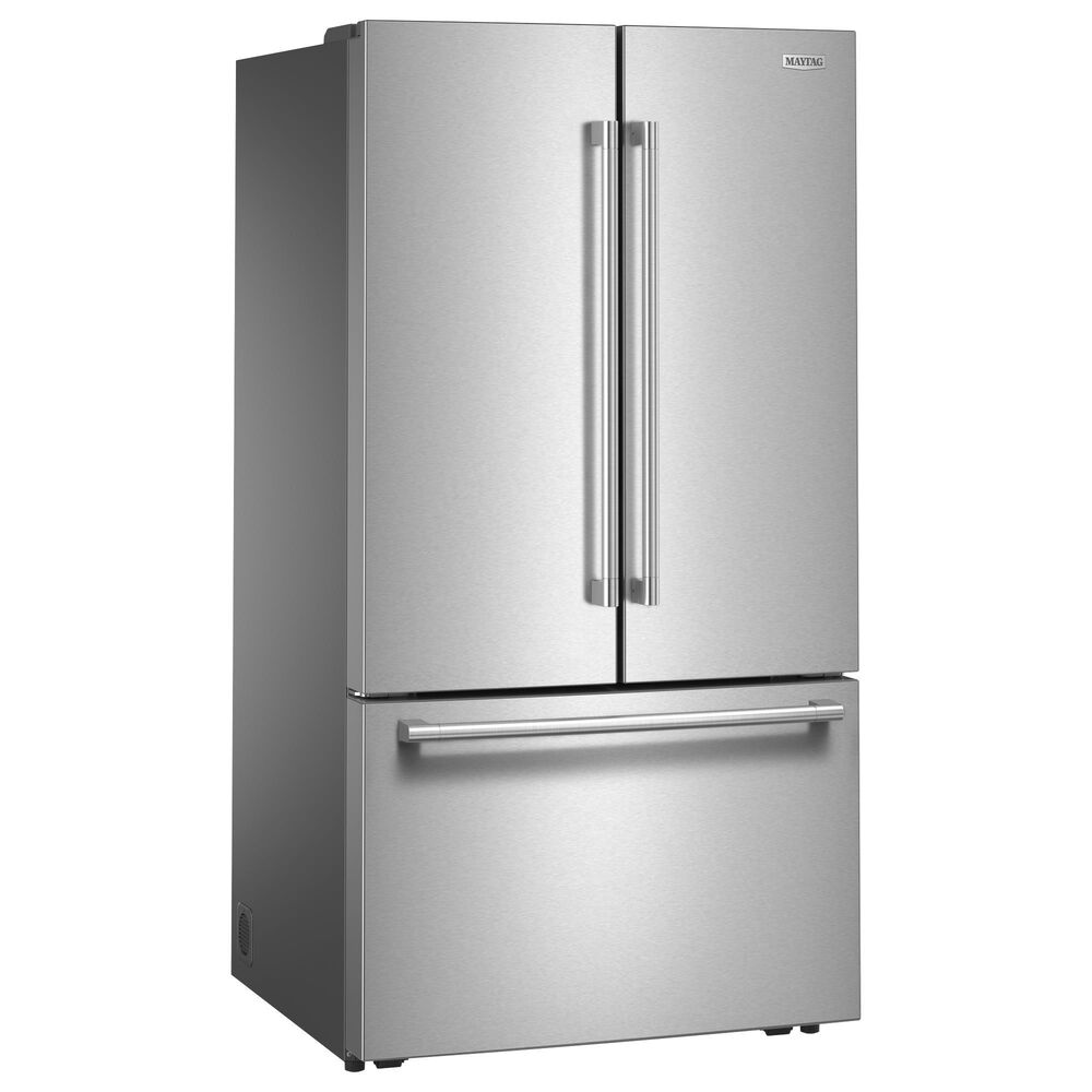 Maytag 31 Cu. Ft. French Door Bottom Mount Refrigerator in Fingerprint-Resistant Stainless, , large