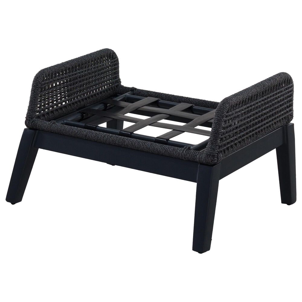 GatherCraft Cyrus Patio Ottoman with Cushion in Mystic Taupe, , large