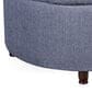 Regency Global Sourcing Knight 28" Round Storage Ottoman in Powder Blue, , large