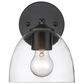 Golden Lighting Roxie 1-Light Wall Sconce in Matte Black, , large