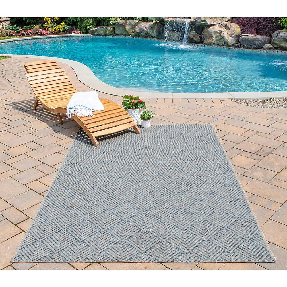 Momeni Como COM-3 4&#39; x 6&#39; Blue Area Performance Rug, , large