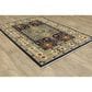 Oriental Weavers Lilihan Medallion 041H6 2" x 3" Blue and Ivory Scatter Rug, , large