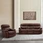 Blue River Montague Power Reclining Sofa and Recliner in Brown, , large