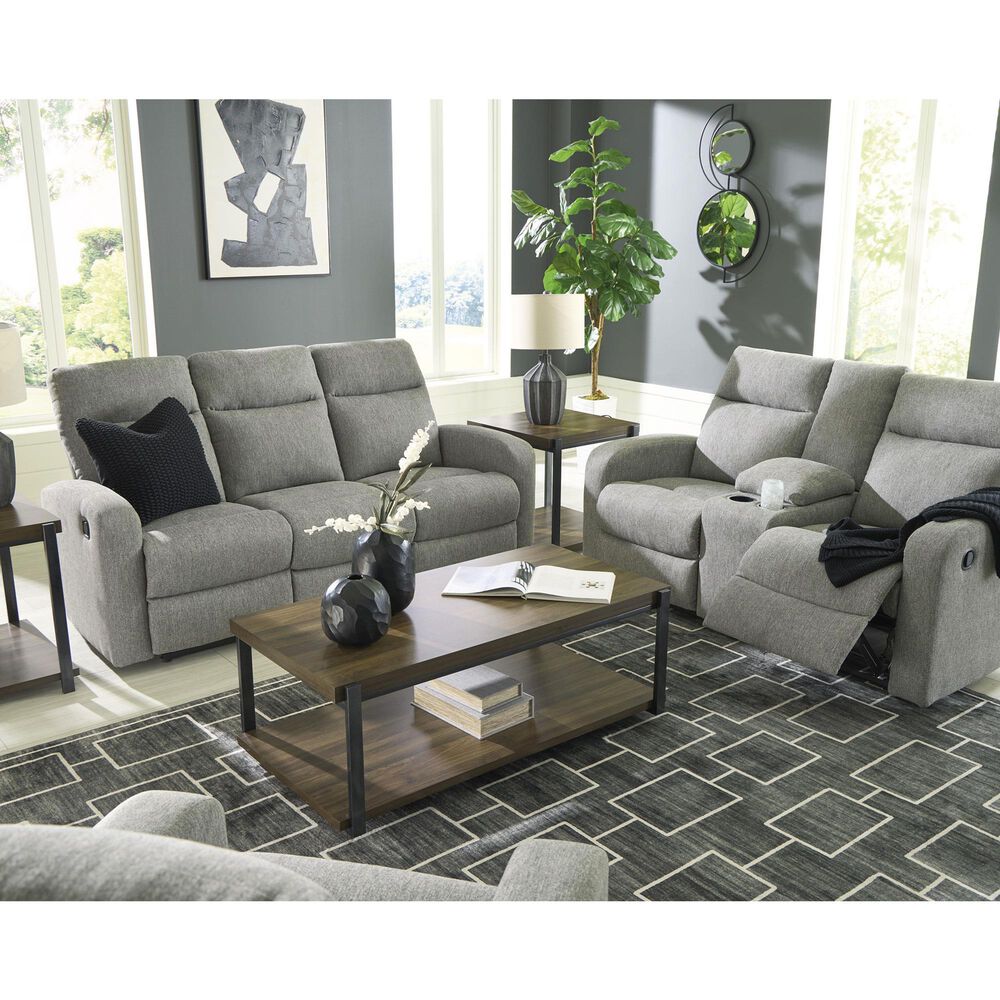 Ashley Gauntlet Manual Reclining Sofa in Sterling, , large