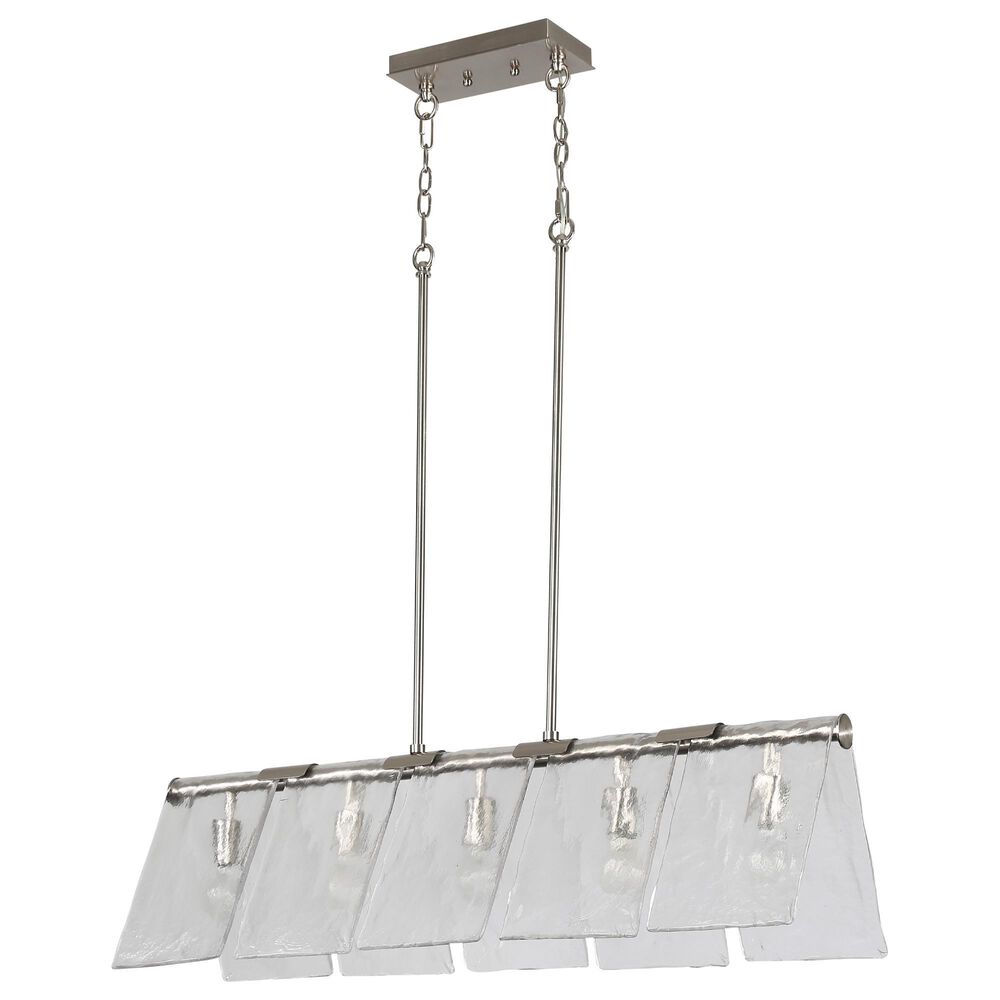 Golden Lighting Serenity 5-Light Linear Pendant in Pewter, , large
