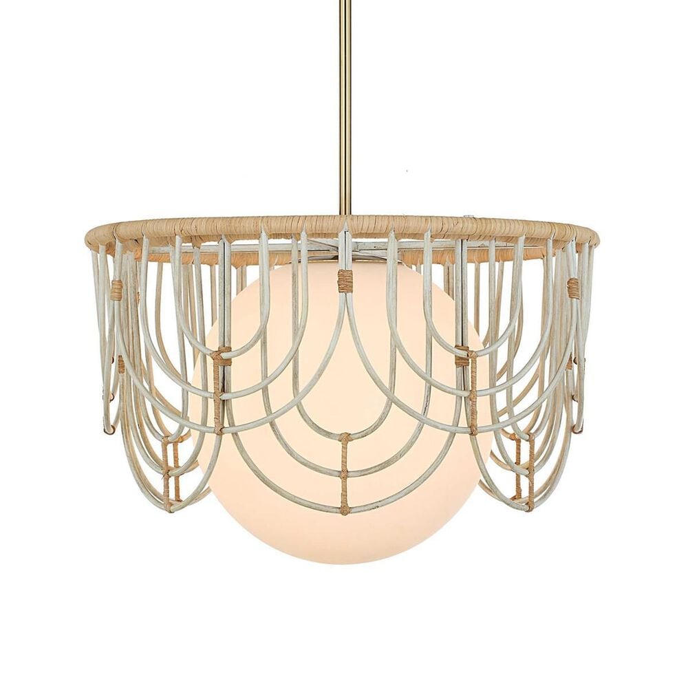 Uttermost Arches 1 Light Pendant in Rattan, , large