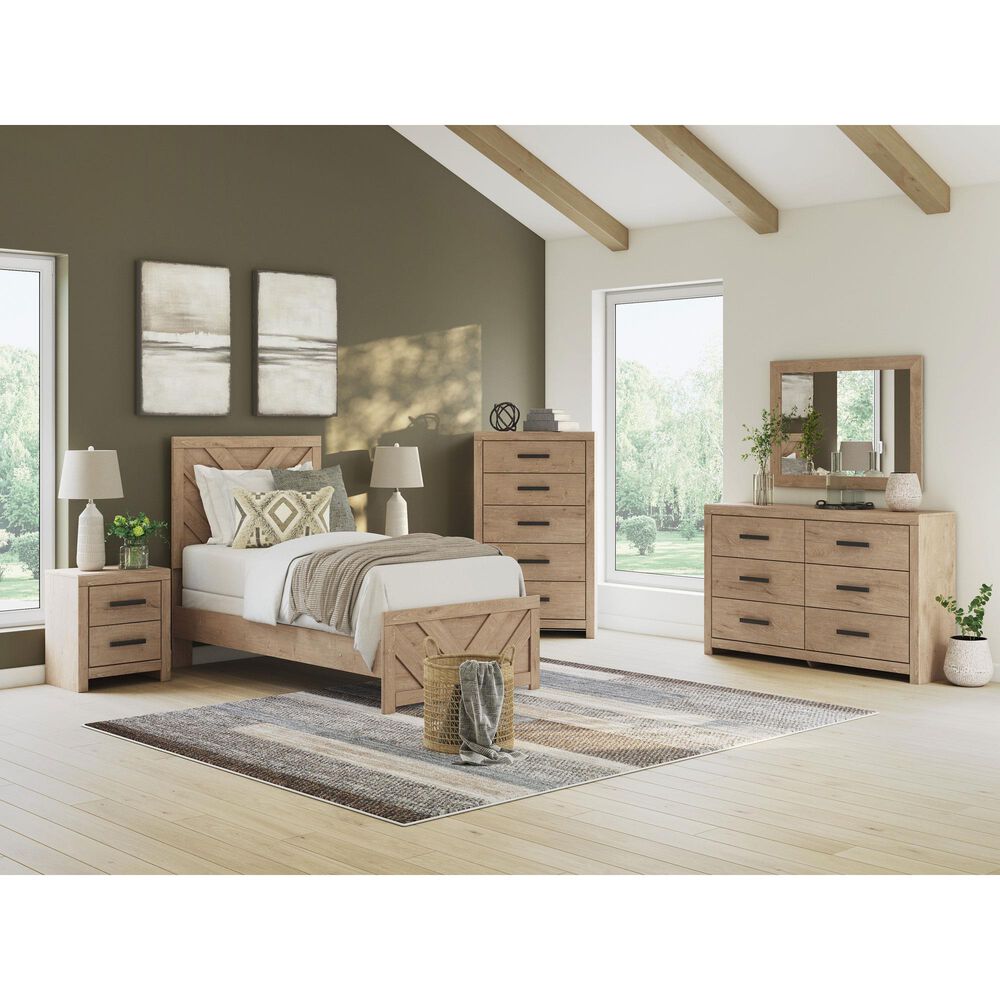 Ashley Sanginlane 6-Drawer Dresser Only in Tan, , large