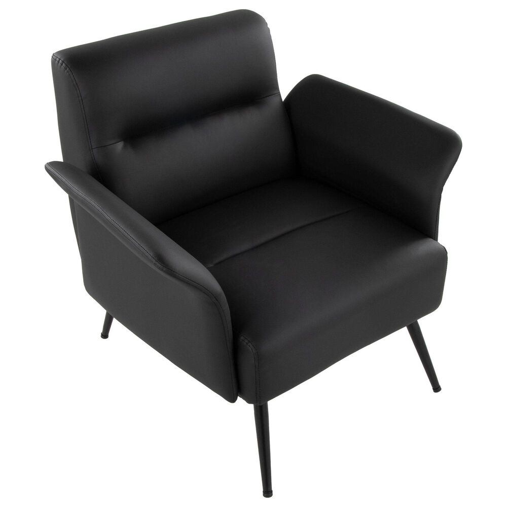 Lumisource Petal Accent Chair in Black, , large