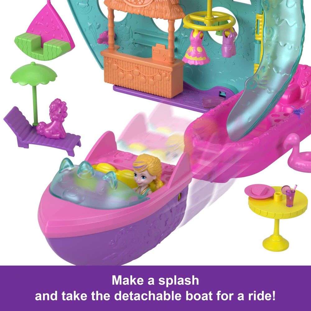 Polly Pocket Unicorn Dream Cruise Set in Multicolor, , large