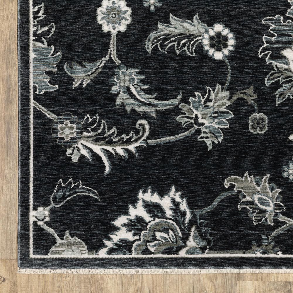 Oriental Weavers Echo ECH05 Blue and Ivory 7&#39;10&quot; x 10&#39;10&quot; Area Rug, , large