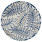 Nourison Aloha ALH18 4" Round Ivory and Navy Indoor/Outdoor Area Rug, , large