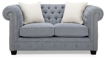 Decor-Rest Furniture Stationary Loveseat in Antonia Sky, , large