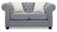 Decor-Rest Furniture Stationary Loveseat in Antonia Sky, , large