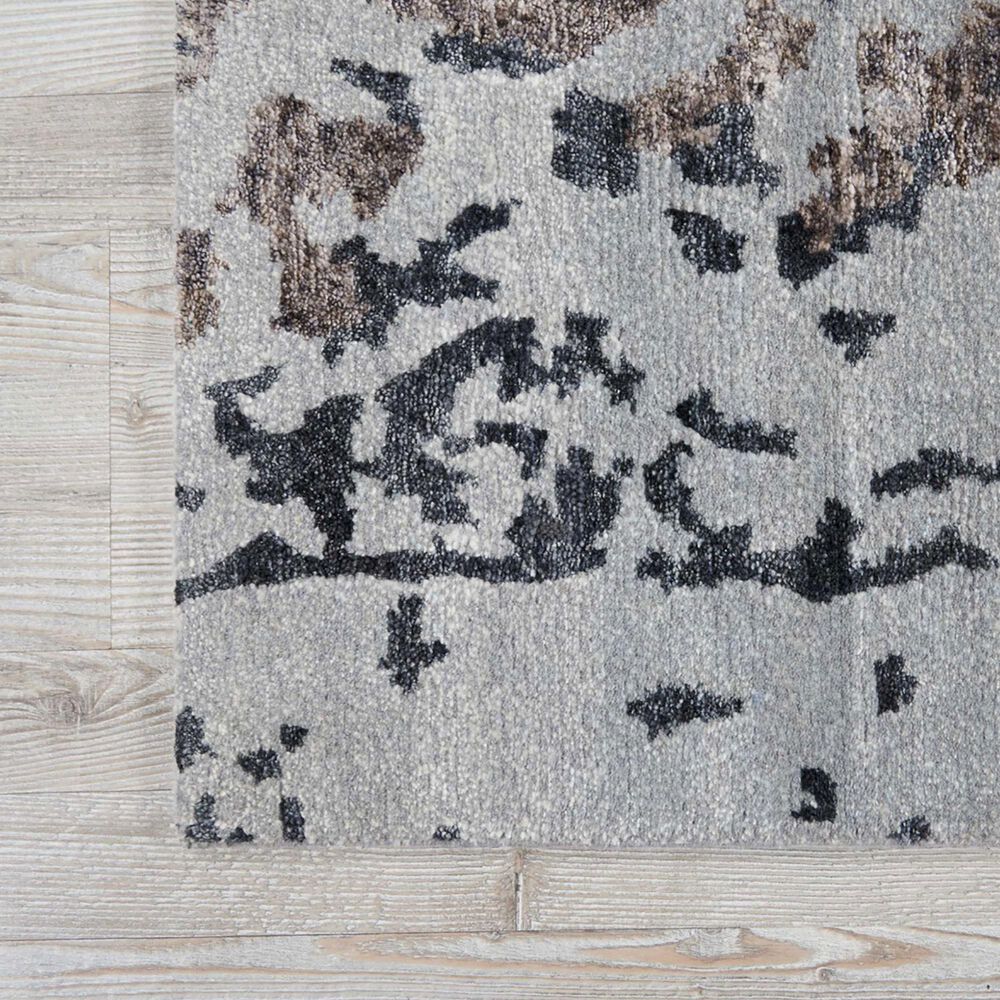 Nourison Silk Shadows 2&#39; x 3&#39; Silver Grey Area Rug, , large