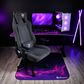 Arozzi Zona Quattro Microfiber Noise Dampening and Scratch Protection Anti-Slip Chair Mat in Deep Purple and Galaxy, , large
