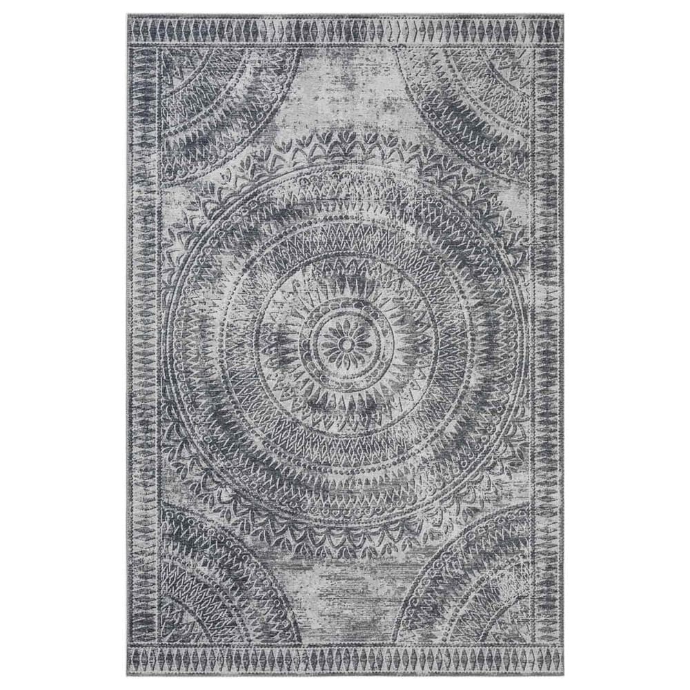 Dalyn Rug Company Sedona Bohemian 9" x 12" Pewter Indoor/Outdoor Area Performance Rug, , large