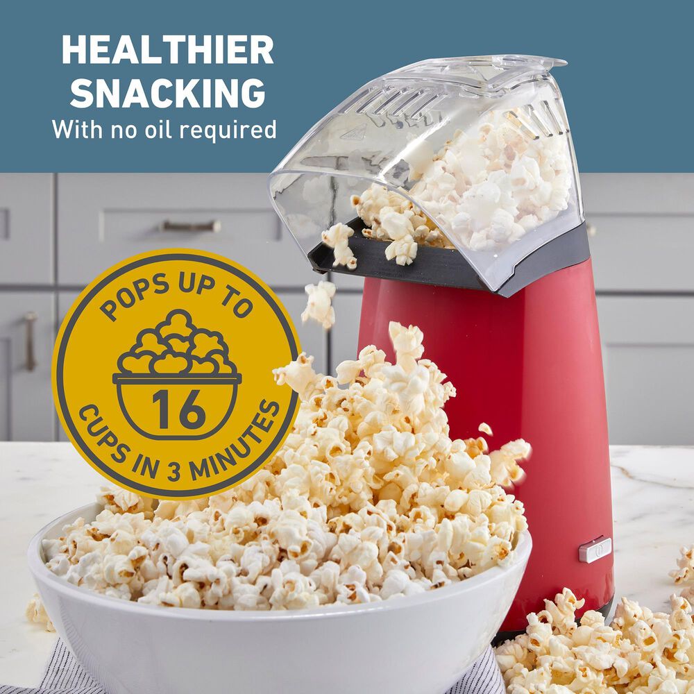 West Bend Air Crazy 4 Qt. Hot Air Popcorn Machine in Red, , large