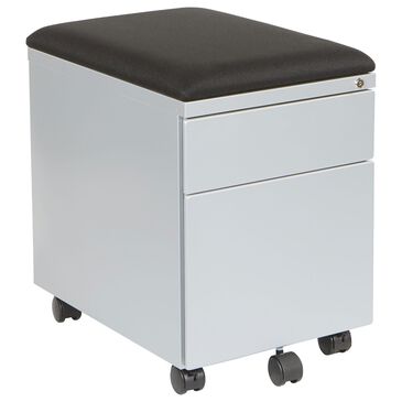 OSP Home File Cabinet in Black and Silver, , large