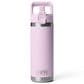 YETI Rambler 18 Oz Water Bottle with Color-Matched Straw Cap in Cherry Blossom, , large