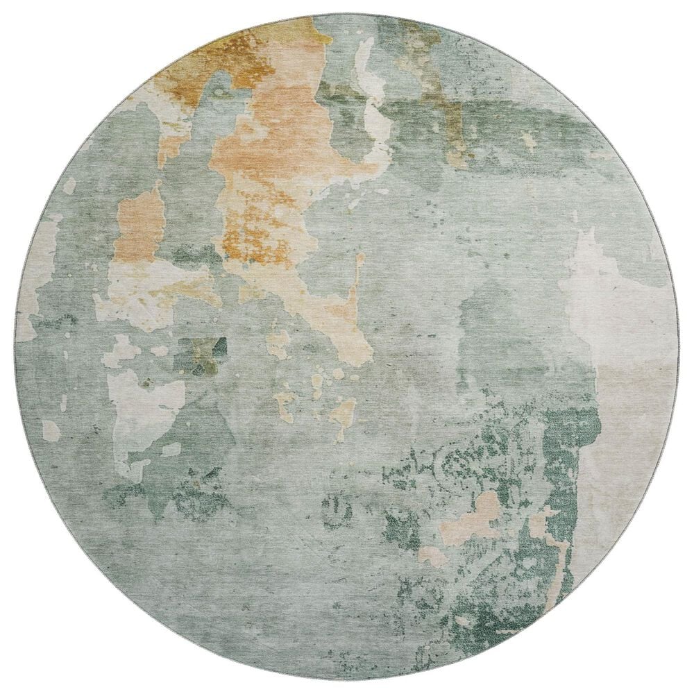 Dalyn Rug Company Bresca 8" Round Seafoam Indoor/Outdoor Area Rug, , large