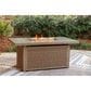 Ashley Laguna Heights Rectangular Fire Pit Table in Beige, , large