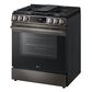 LG 5.8 Cu. Ft. Slide-in Gas Range in PrintProof Black Stainless Steel, , large