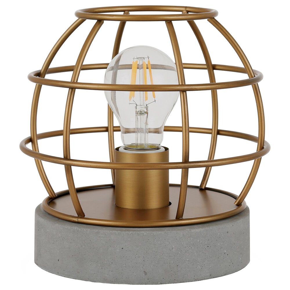 Hudson and Canal Kennet Table Lamp in Brass/Concrete, , large