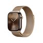 Apple Watch Series 10 GPS + Cellular 42mm Gold Titanium Case with Gold Milanese Loop, , large