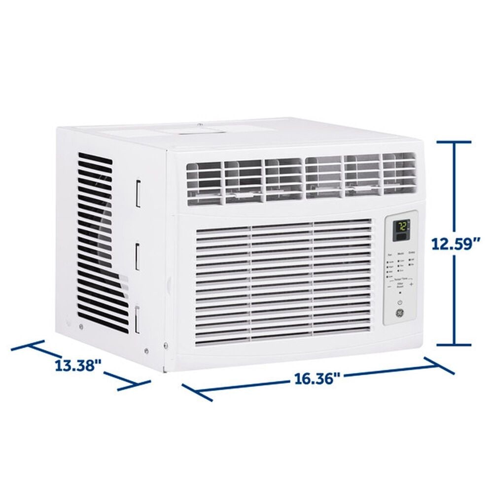 GE Appliances 6000 BTU Electronic Window Air Conditioner in White, , large