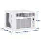 GE Appliances 6000 BTU Electronic Window Air Conditioner in White, , large