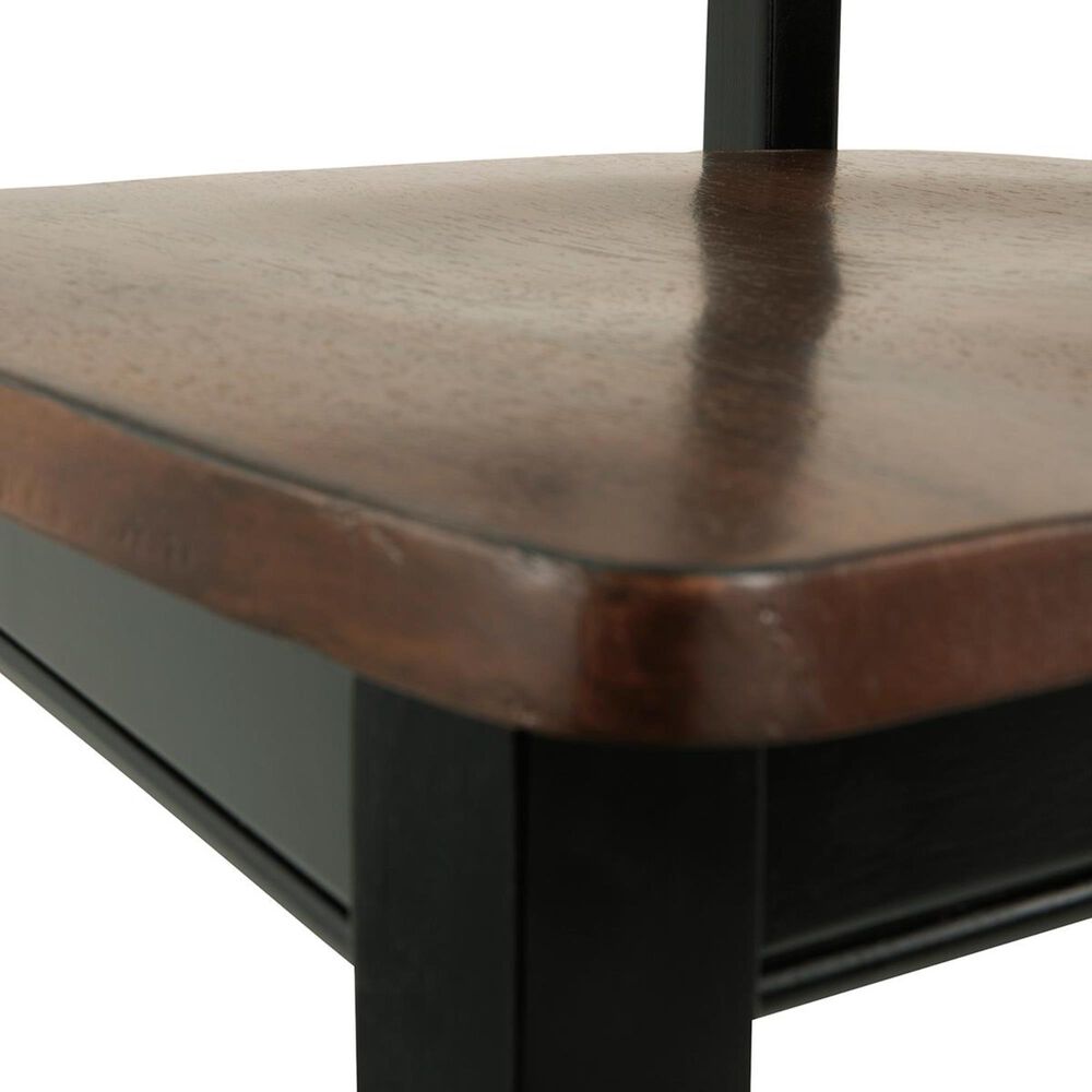 Ashley Owingsville Dining Side Chair in Black and Brown &#40;Set of 2&#41;, , large