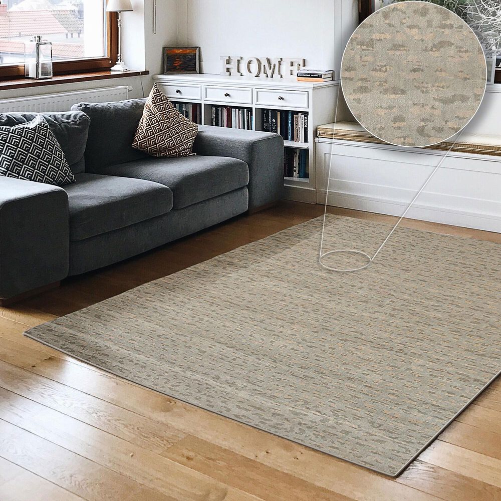 Radici USA Leopardo 10&#39; x 14&#39; Silver Area Rug, , large
