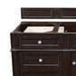 James Martin Vanities Brittany 60" Single Bathroom Vanity in Burnished Mahogany with 3 cm Ethereal Noctis Quartz Top and Rectangle Sink, , large