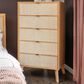 Linon Home Decor Collett 5-Drawer Chest in Natural, , large