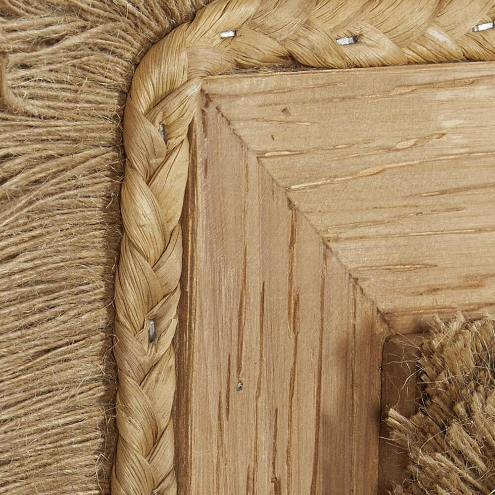 Maple and Jade 36&quot; x 26&quot; Wall Mirror with Frayed Edges in Brown, , large