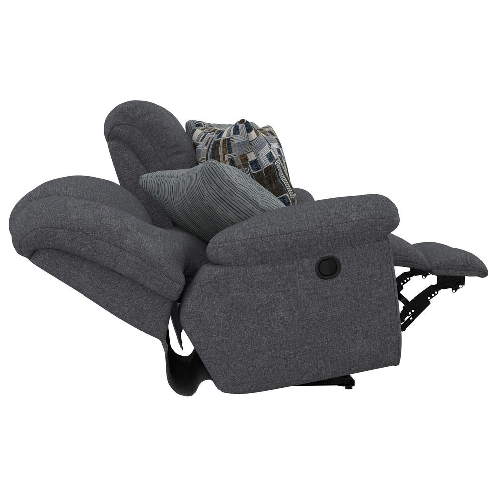 Catnapper Trifecta Manual Reclining Sofa with Drop Down Table in Smoke, , large