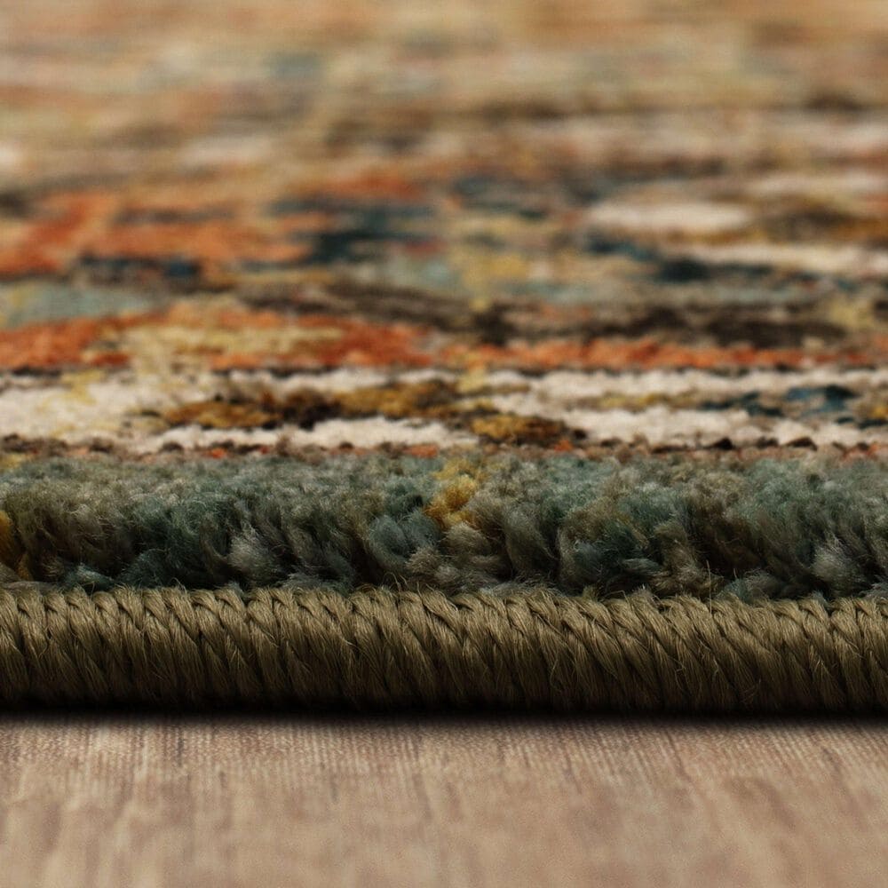 Karastan Spice Market Dhahar Aquamarine 5'3" x 7'10" Area Rug, , large