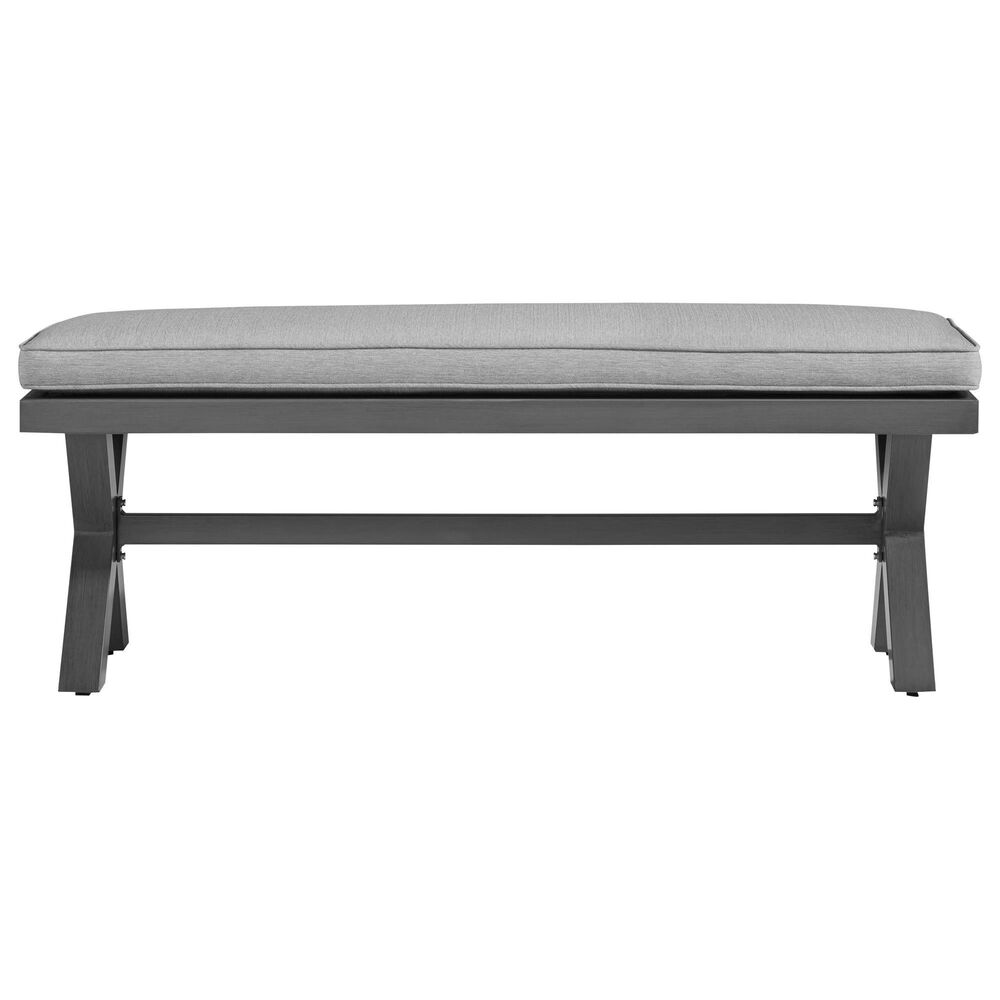 Ashley Elite Park Patio Bench in Gray, , large