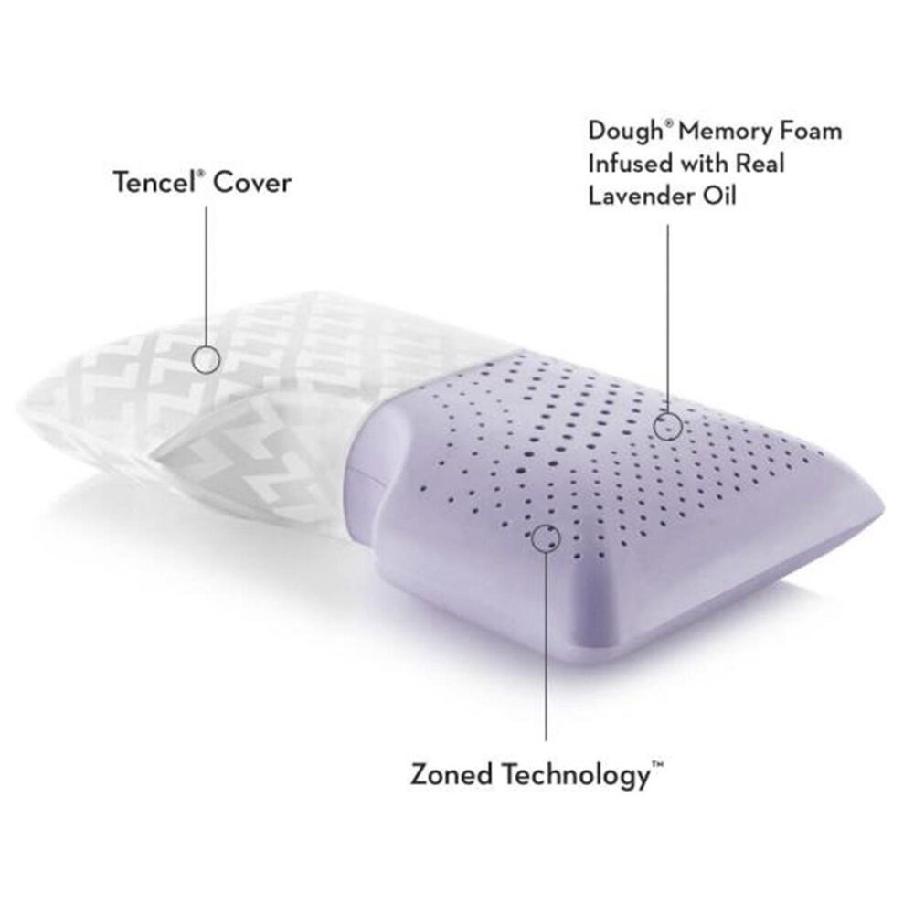 Malouf Queen Shoulder Dough Cooling Pillow in Lavender, , large