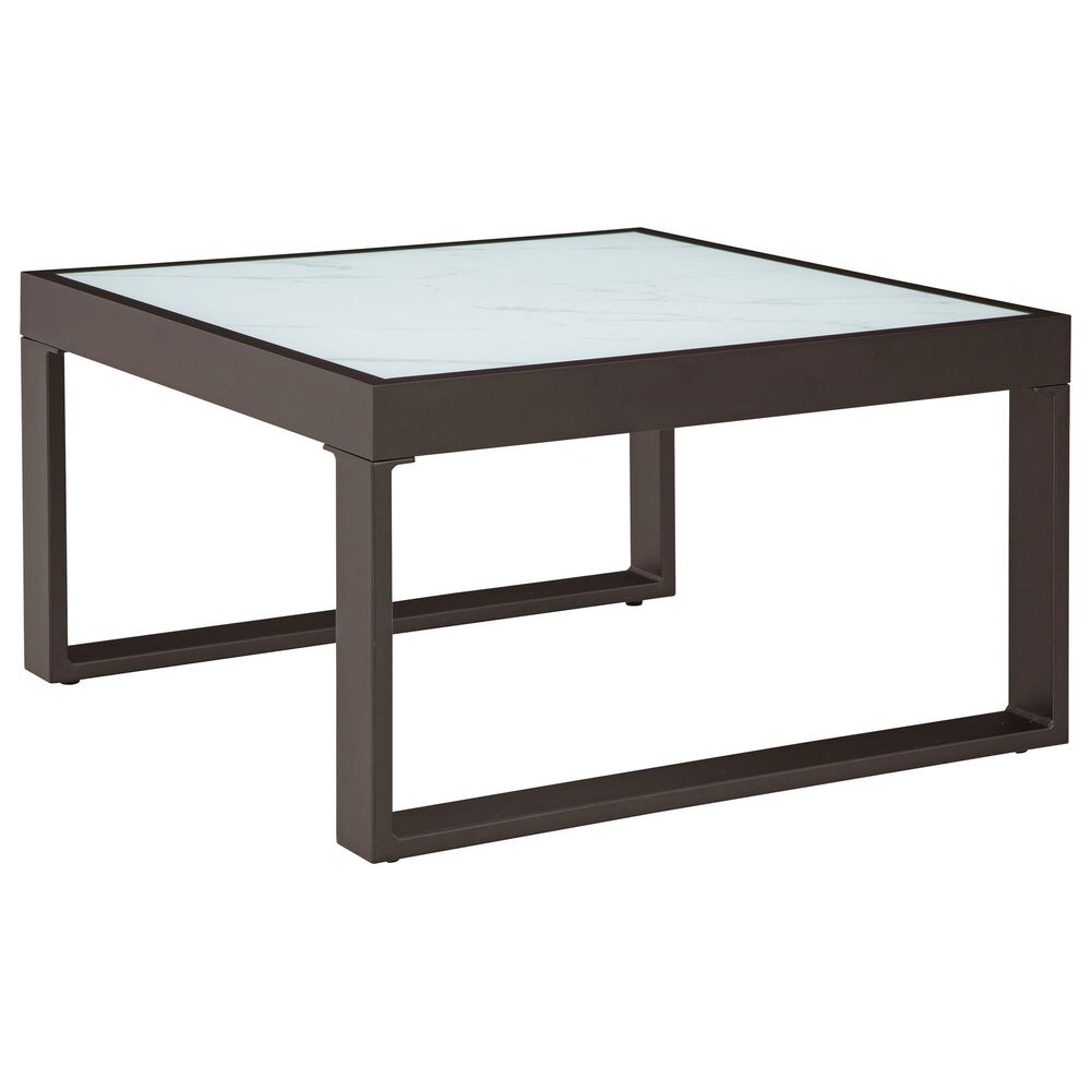 Ashley Beachloft 6-Piece Outdoor Sectional with Table in Gray, , large