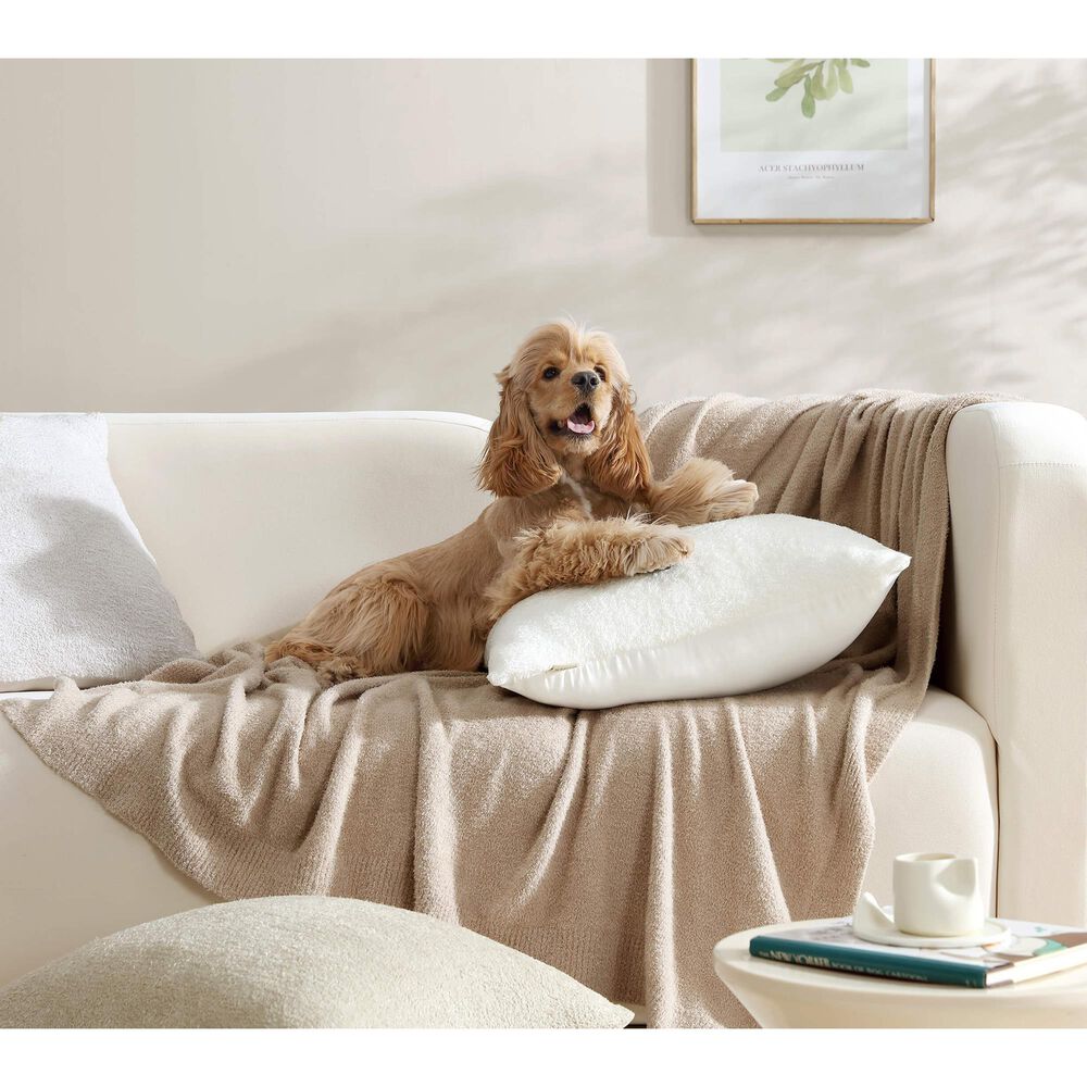 Sunday Citizen Cloud Silque 20&quot; Square Throw Pillow in Clear White, , large