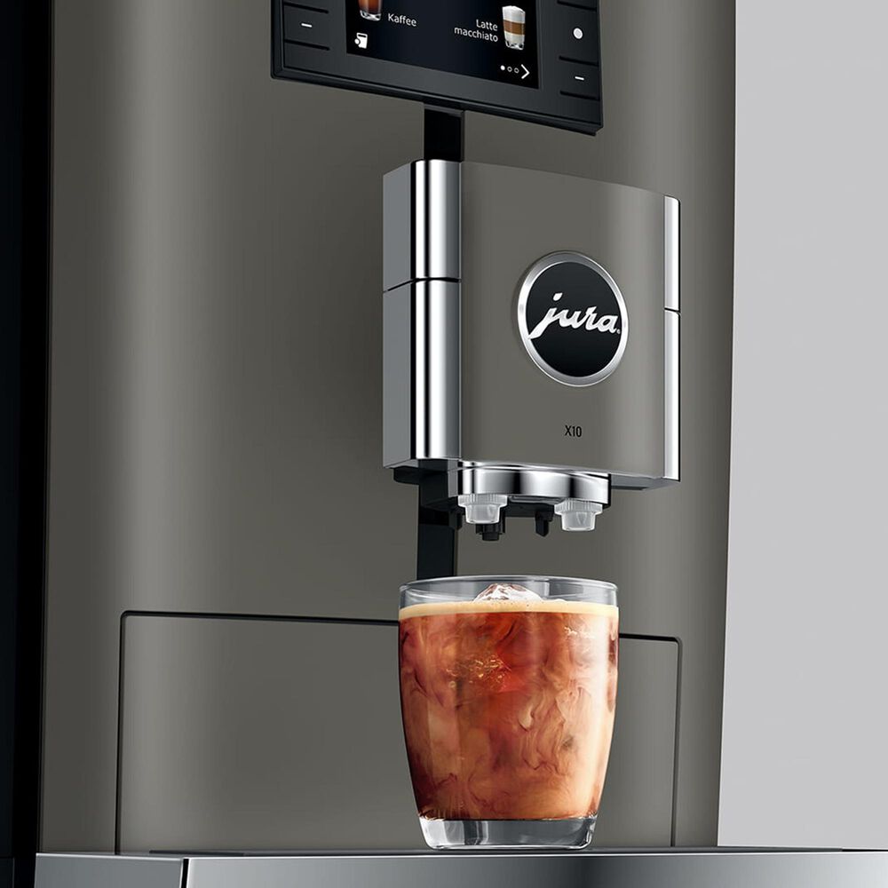 Jura X10 169.1 Oz Automatic Coffee Maker in Dark Inox, , large