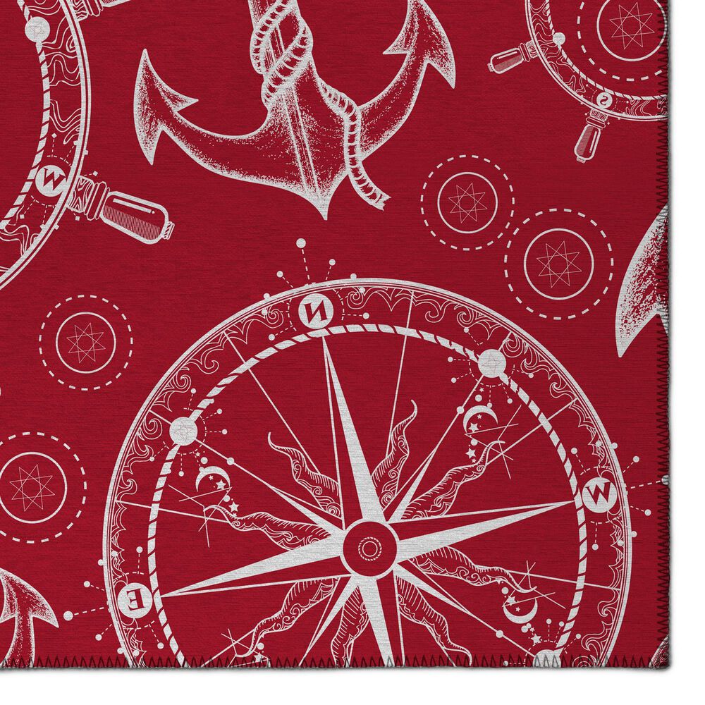 Dalyn Rug Company Harbor Nautical 10&#39; x 14&#39; Red Indoor/Outdoor Area Rug, , large