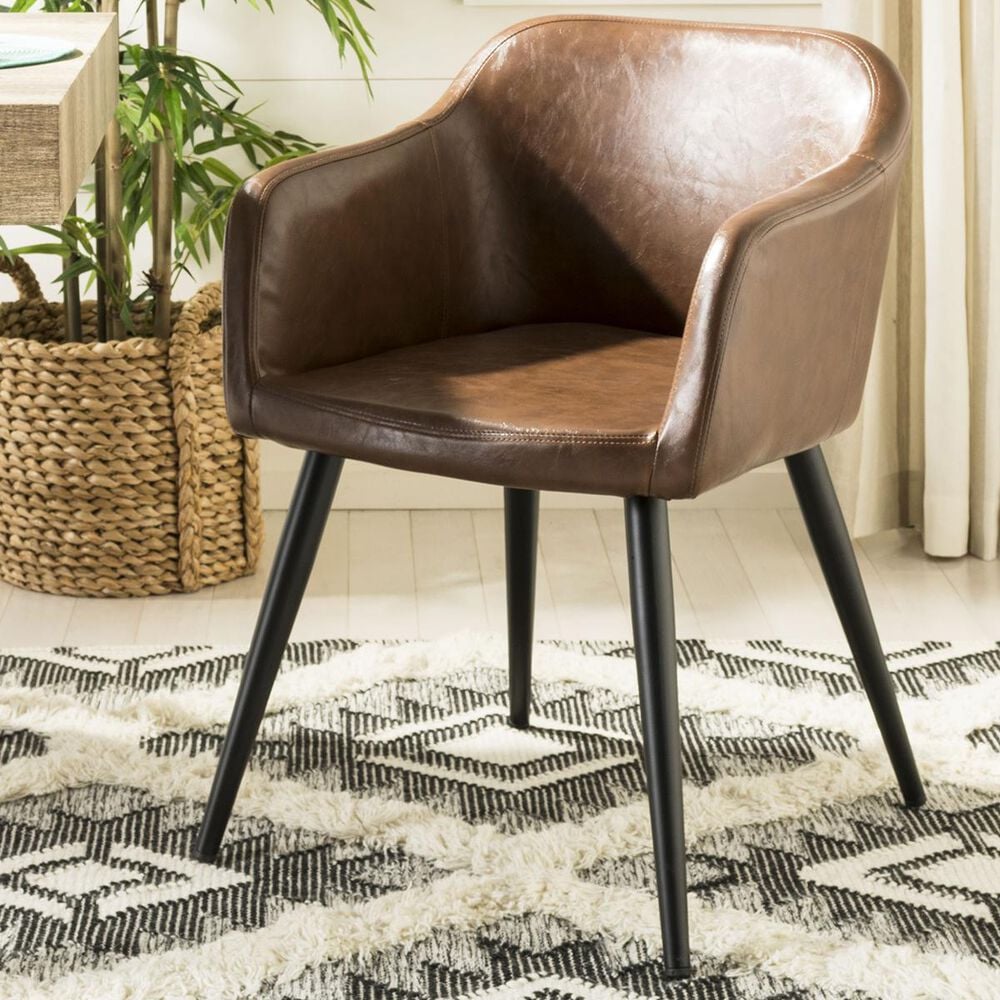 Safavieh Adalena Accent Chair in Brown, , large