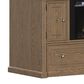 Richlands Furniture Soren Fireplace Dream Console with Queen Convertible Bed in Light Oak, , large