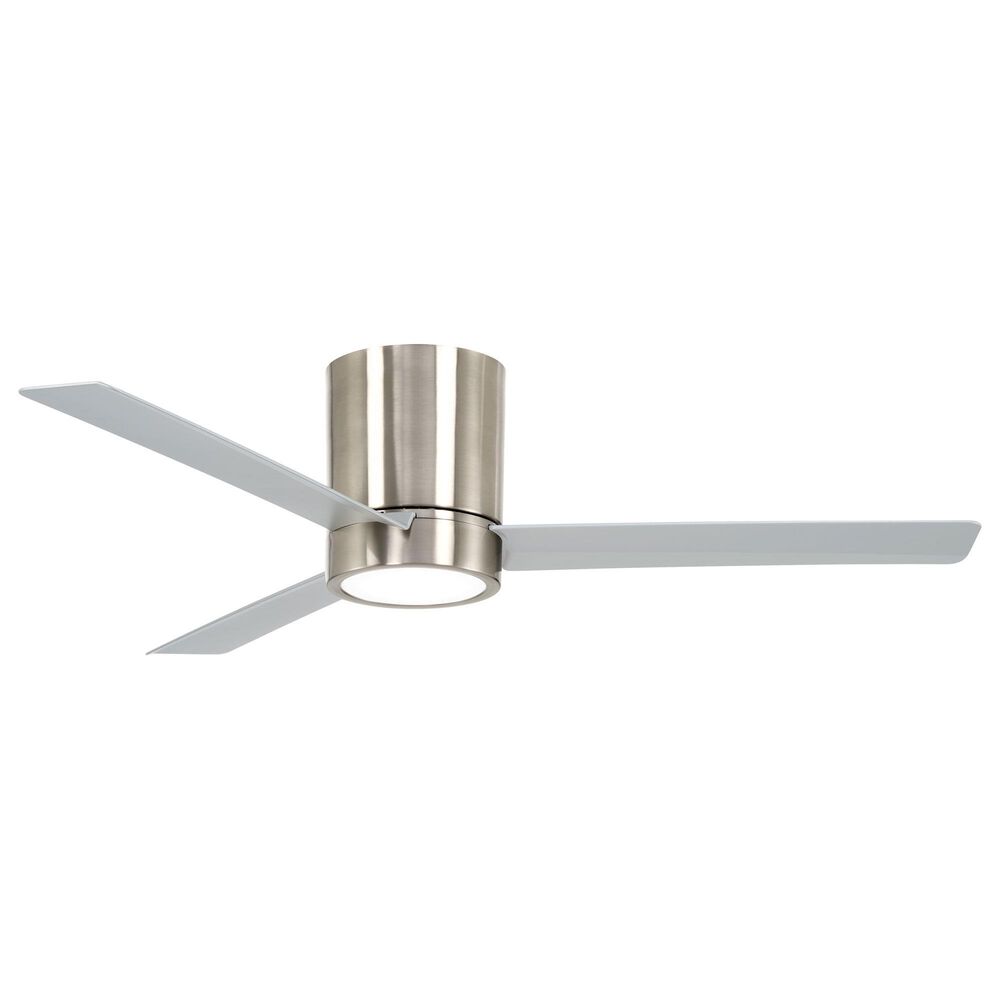 Minka-Aire Roto Flush 52" Ceiling Fan with LED Light in Brushed Nickel, , large