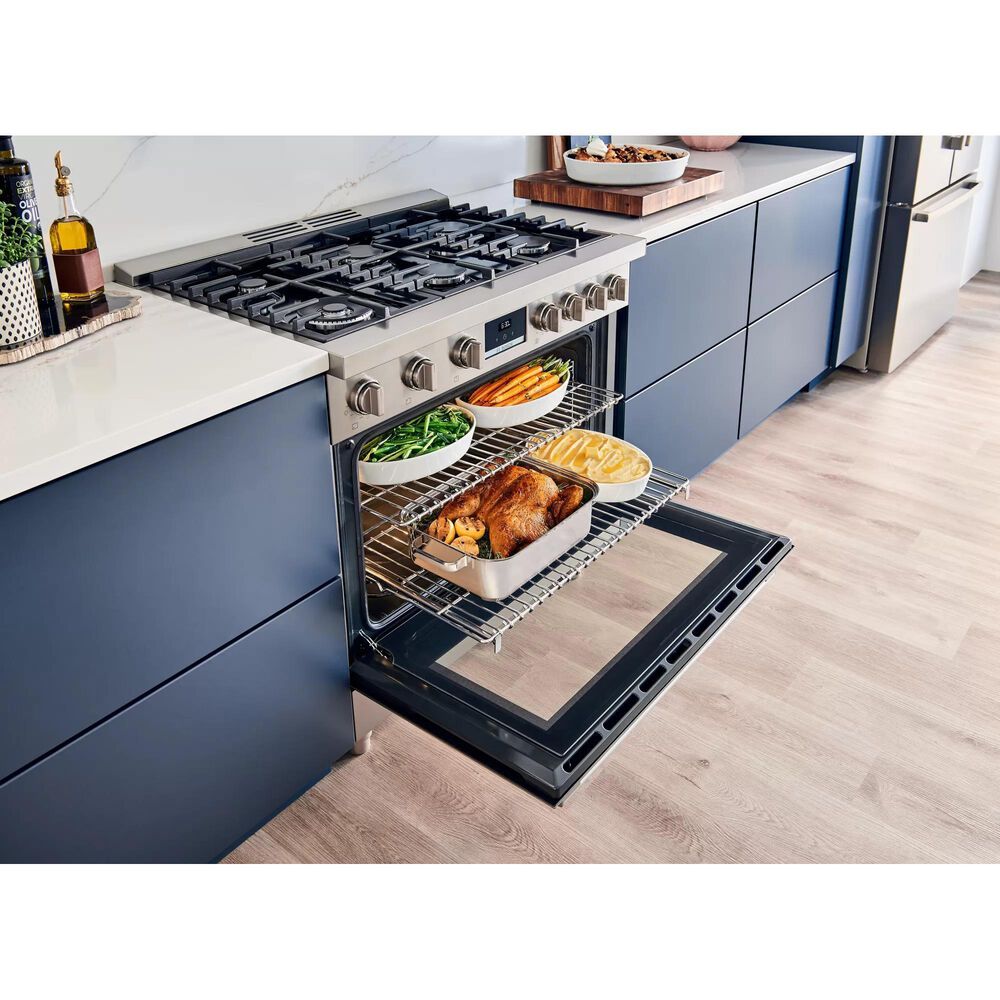 Bosch 36" Freestanding Dual Fuel Range in Stainless Steel NFM
